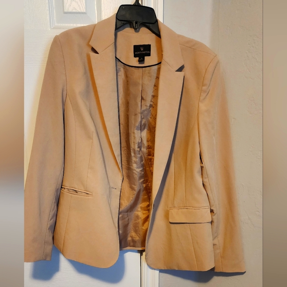 Tan Structured Blazer